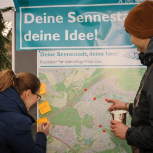 MobiliSta: Informationsstand auf dem Weihnachtsmarkt in Sennestadt am 01.12.2018